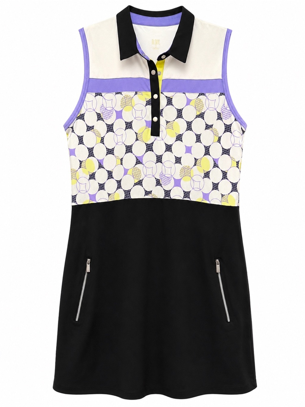 Tail Activewear Sleeveless Dress Polo Zip Pocket Performance Sz Small